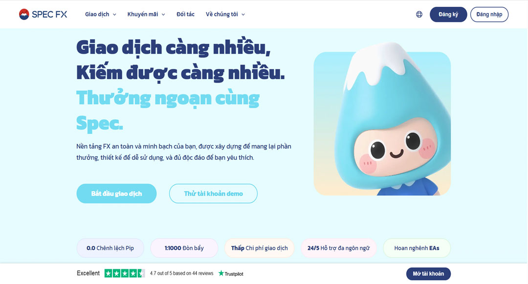 Cơ quan quản lý trong thế giới CFD: Trader cần biết gì? Giao diện website sàn Spec FX