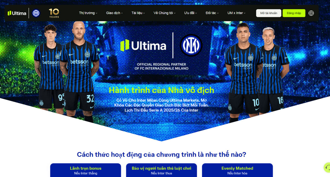Chiến dịch Inter Milan Promotion sàn Ultima